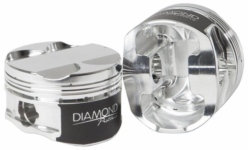 DIAMOND 86.5mm bore, 86mm stroke, 5.590" rod length, -10.4cc dome volume Diamond Pistons Toyota 2JZGTE Turbo Dish Top Forged Pistons D37004-6 SR