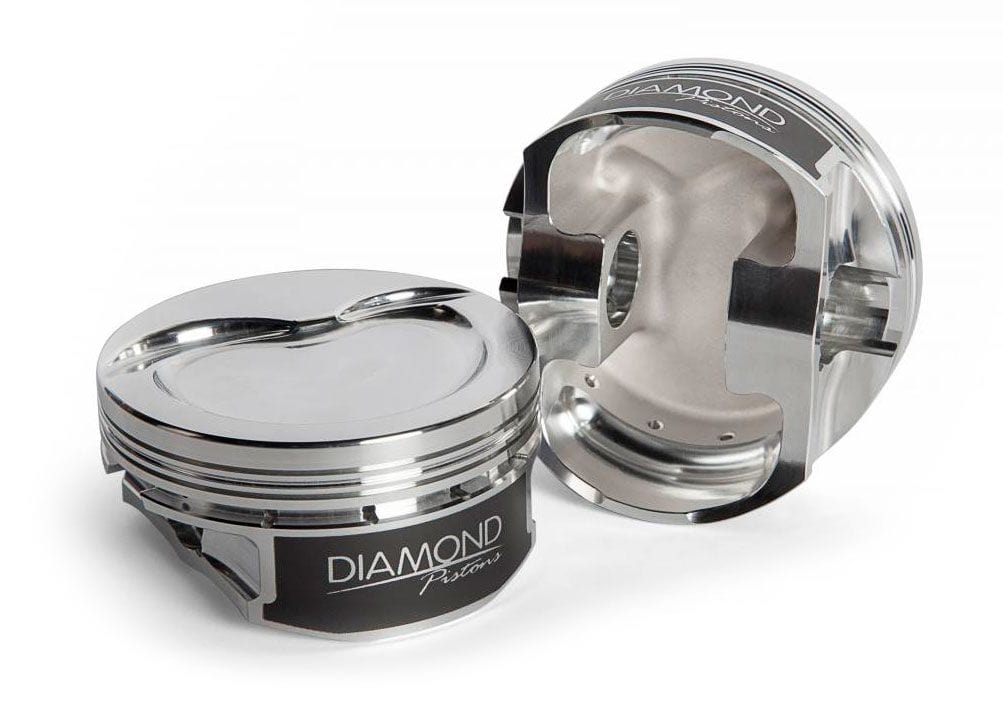DIAMOND LS2 Dish Top Forged Pistons with Rings D11520-R1-8 SR