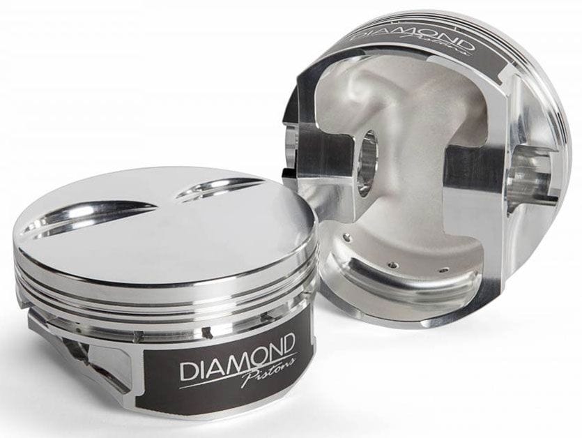 Diamond Pistons 4.030" bore, 4.000" stroke, 6.125" rod length, -15cc dome volume Diamond Pistons LS1/LS6 Dish Top Forged Pistons With Rings D11506-R1-8-H SR