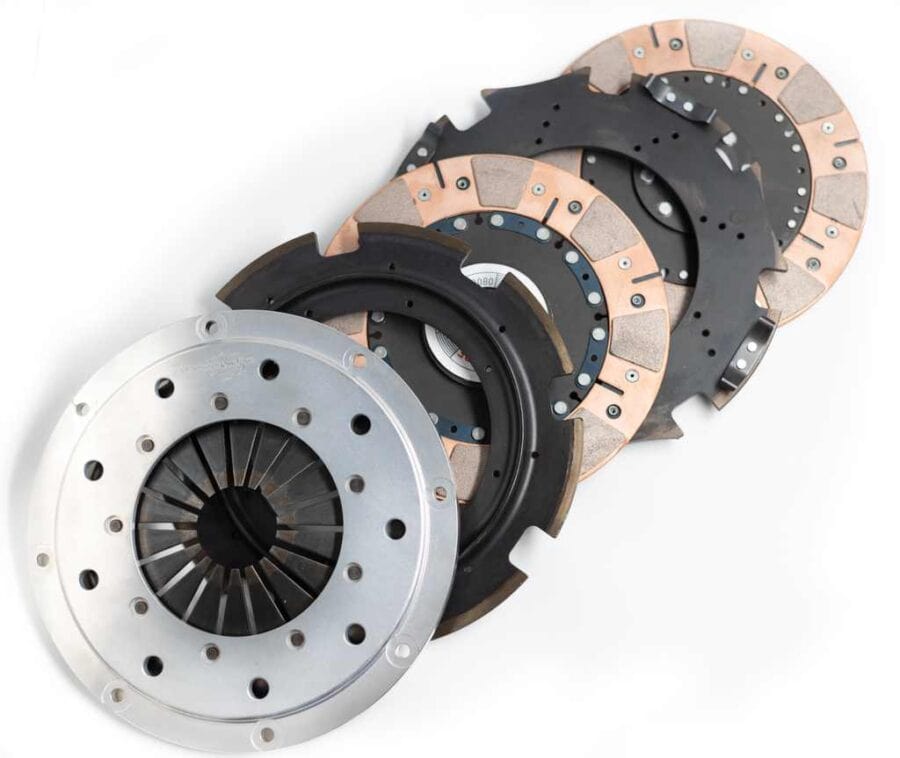 Drews Automotive Clutch Toyota Spline / Flywheel not Required / Already equipped with a 16mm Carrier or CSC. Stage 9 1JZ / 2JZ Twin Plate - 225mm Swaggle Ceramic Clutch Kit - 1250nm - Drews SR