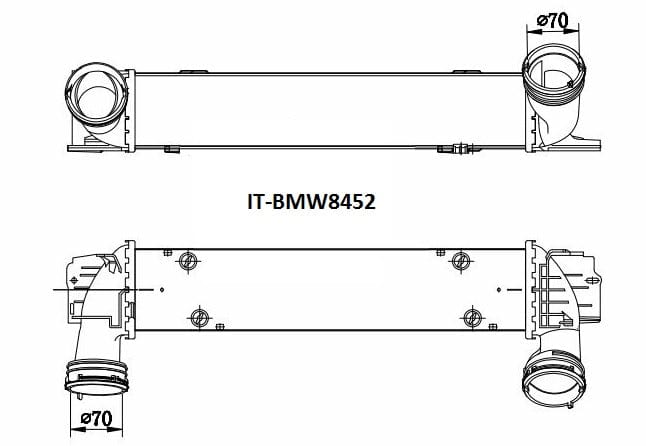 Fenix Cooling Intercooler BMW 135i E87 / 335i E90 / Z4 E89 2006-2016 SR