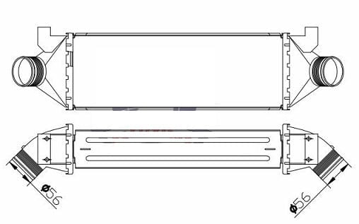 Fenix Cooling Intercooler Ford Transit 2.4L Diesel 2000-2014 SR