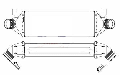 Fenix Cooling Intercooler Ford Transit 2.4L Diesel 2000-2014 SR