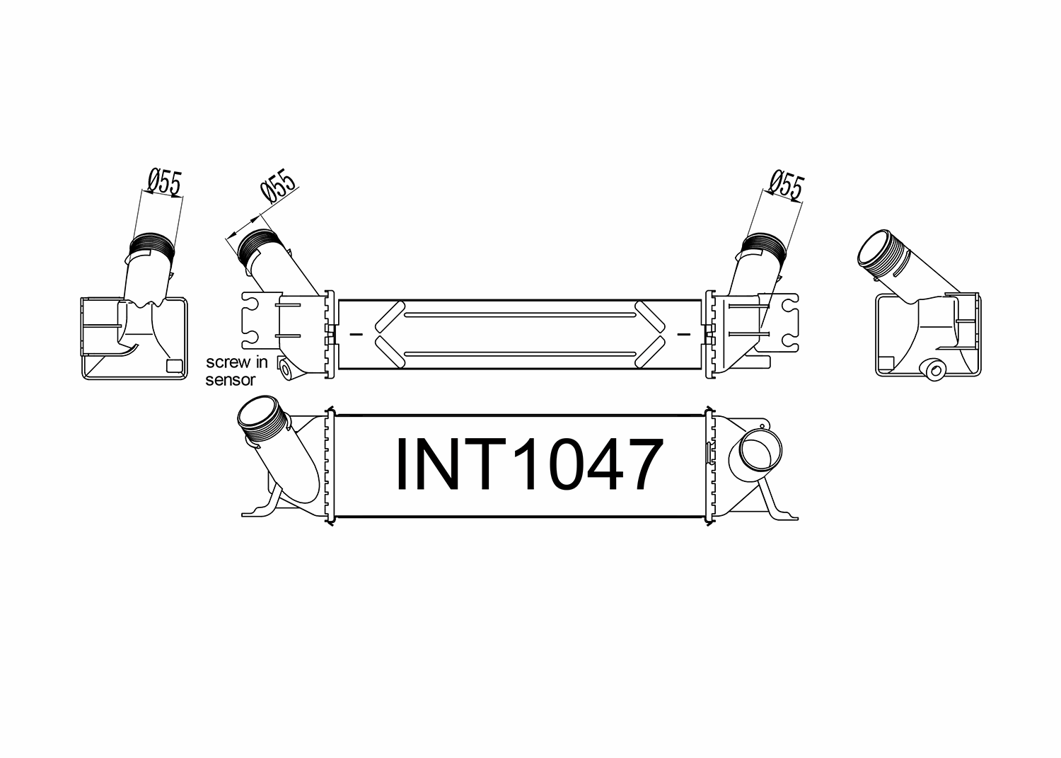 Fenix Cooling Intercooler Hyundai iLoad / H-1 TQ Diesel 2013-2018 SR
