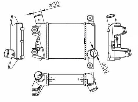 Fenix Cooling Intercooler Nissan Navara D22 1997-2004 SR