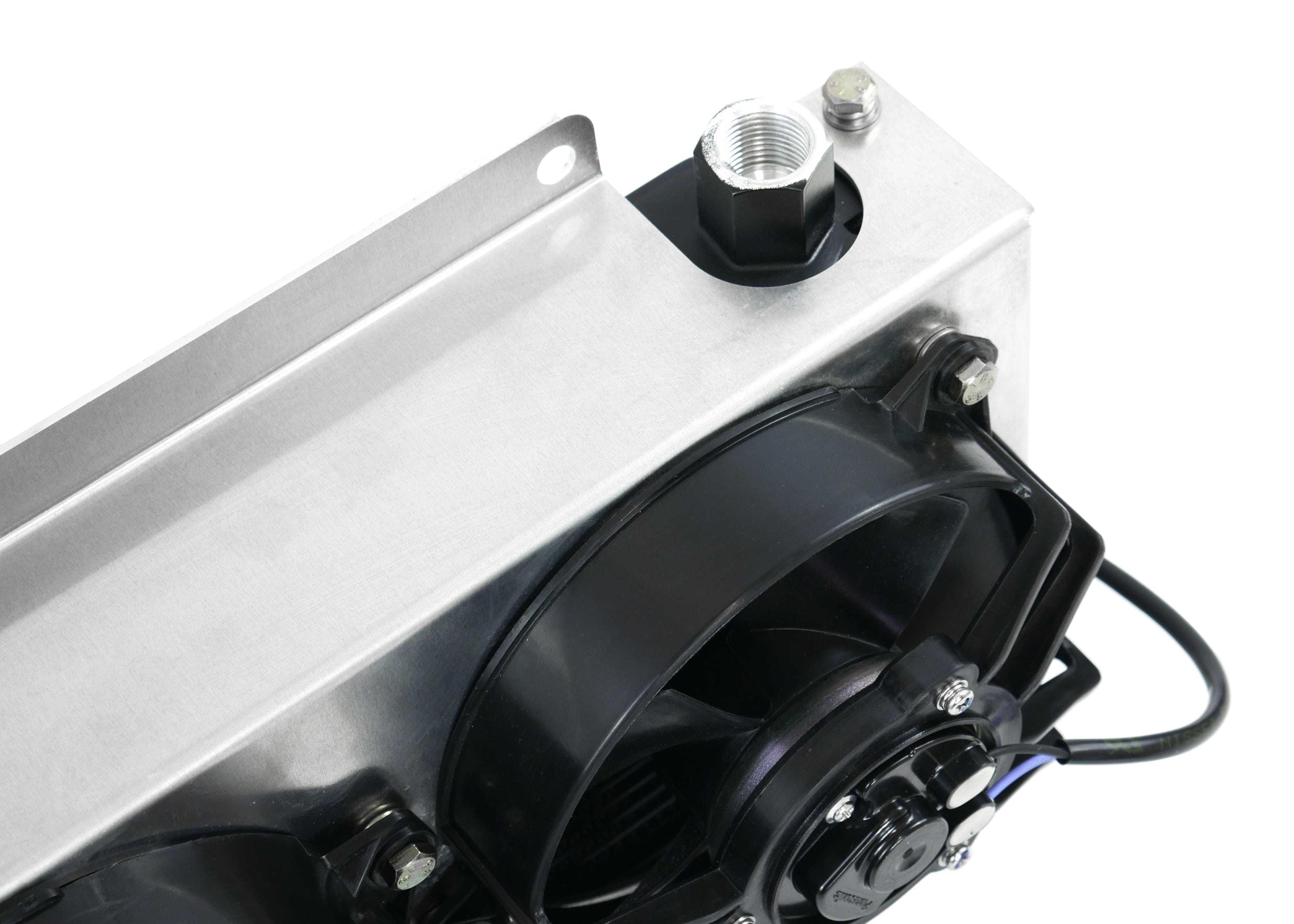 Fenix Cooling Oil Cooler Universal Oil Cooler with Fan Shroud Kit - 19 Row SR