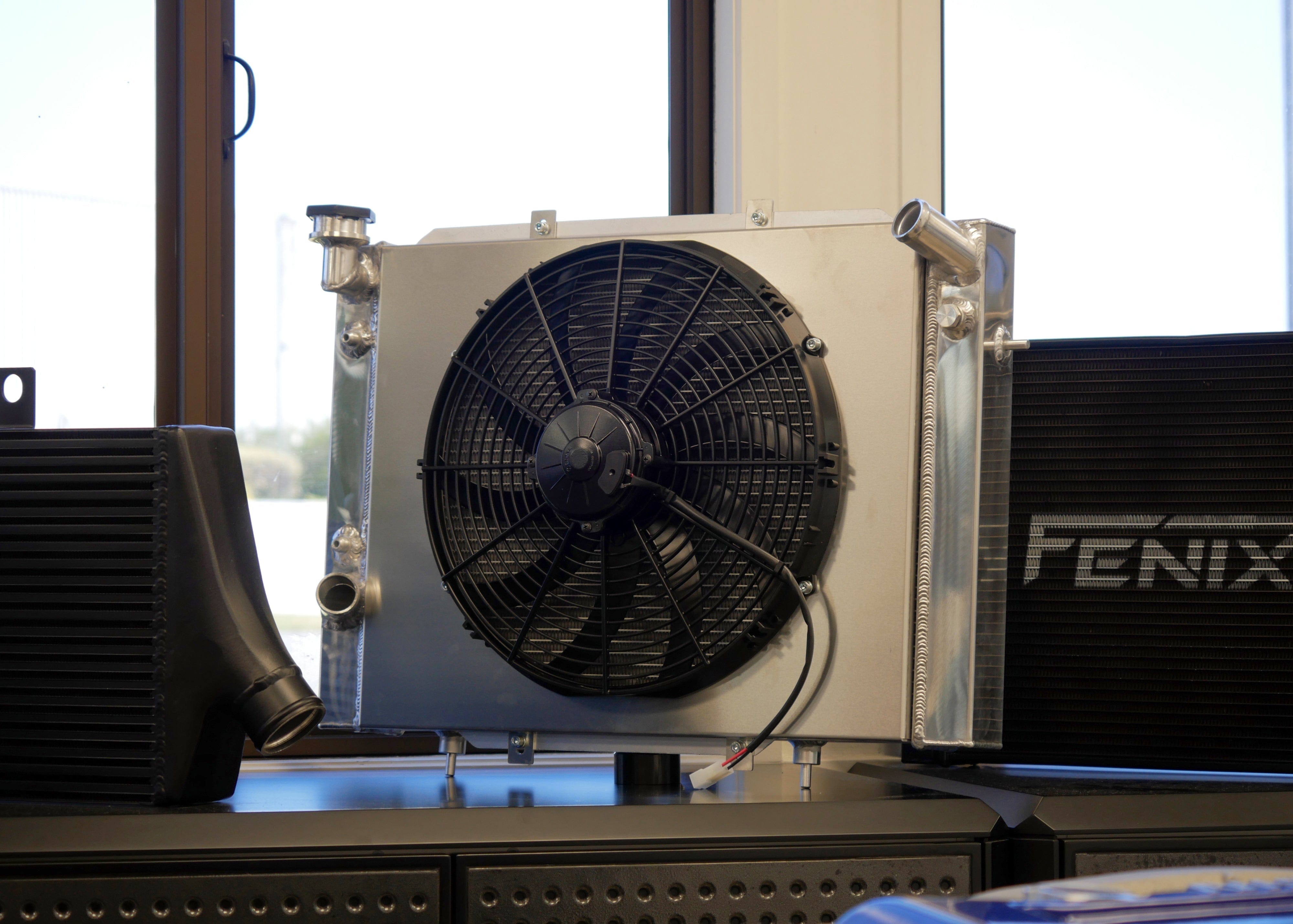 Fenix Cooling Performance Fans & Shrouds Polished Holden Commodore VB, VC, VH & VK V8 Fan Shroud Kit SR