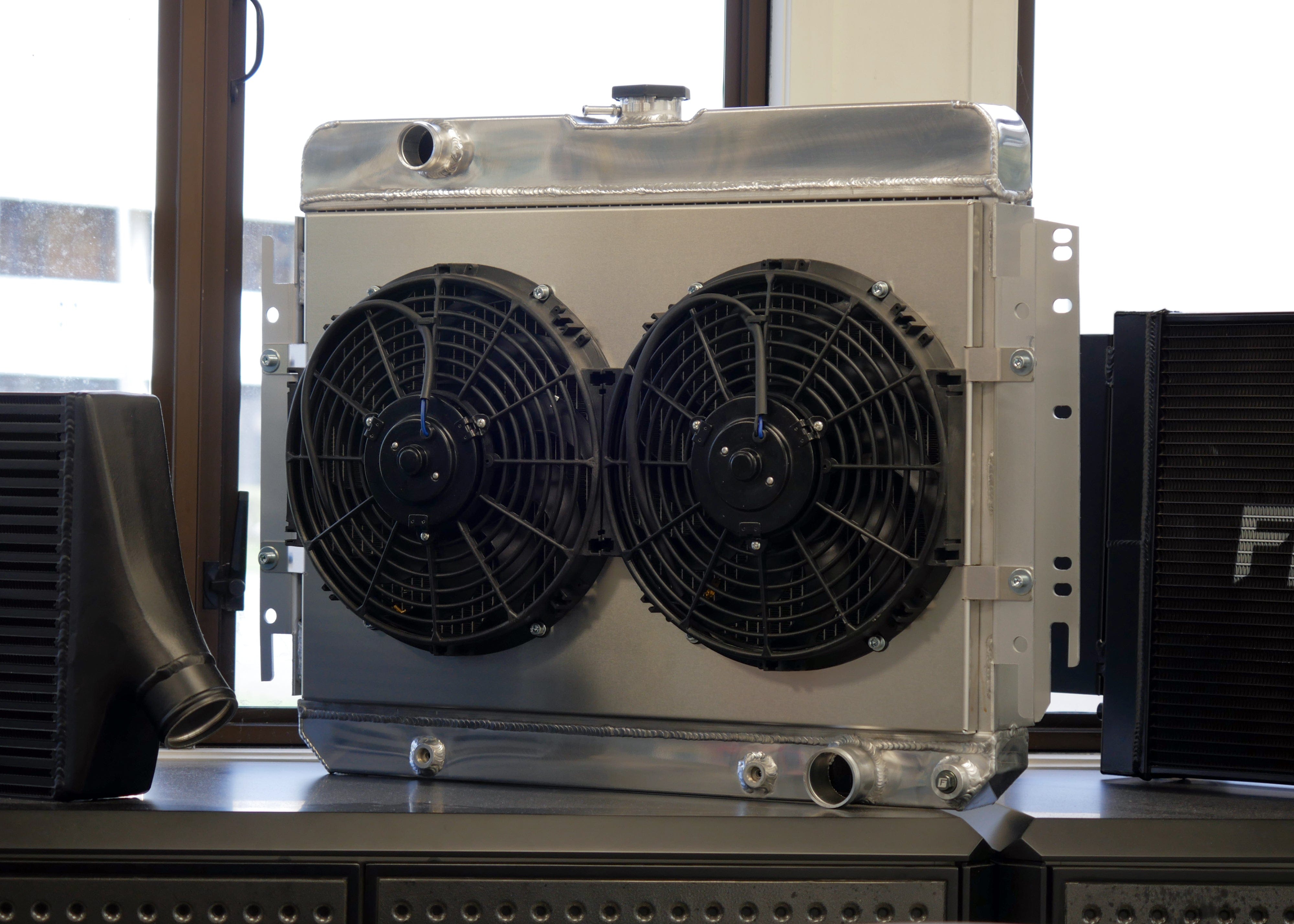 Fenix Cooling Performance Fans & Shrouds Raw Chevrolet Bel Air, Impala & Chevelle 1963-1968 Fan Shroud Kit SR