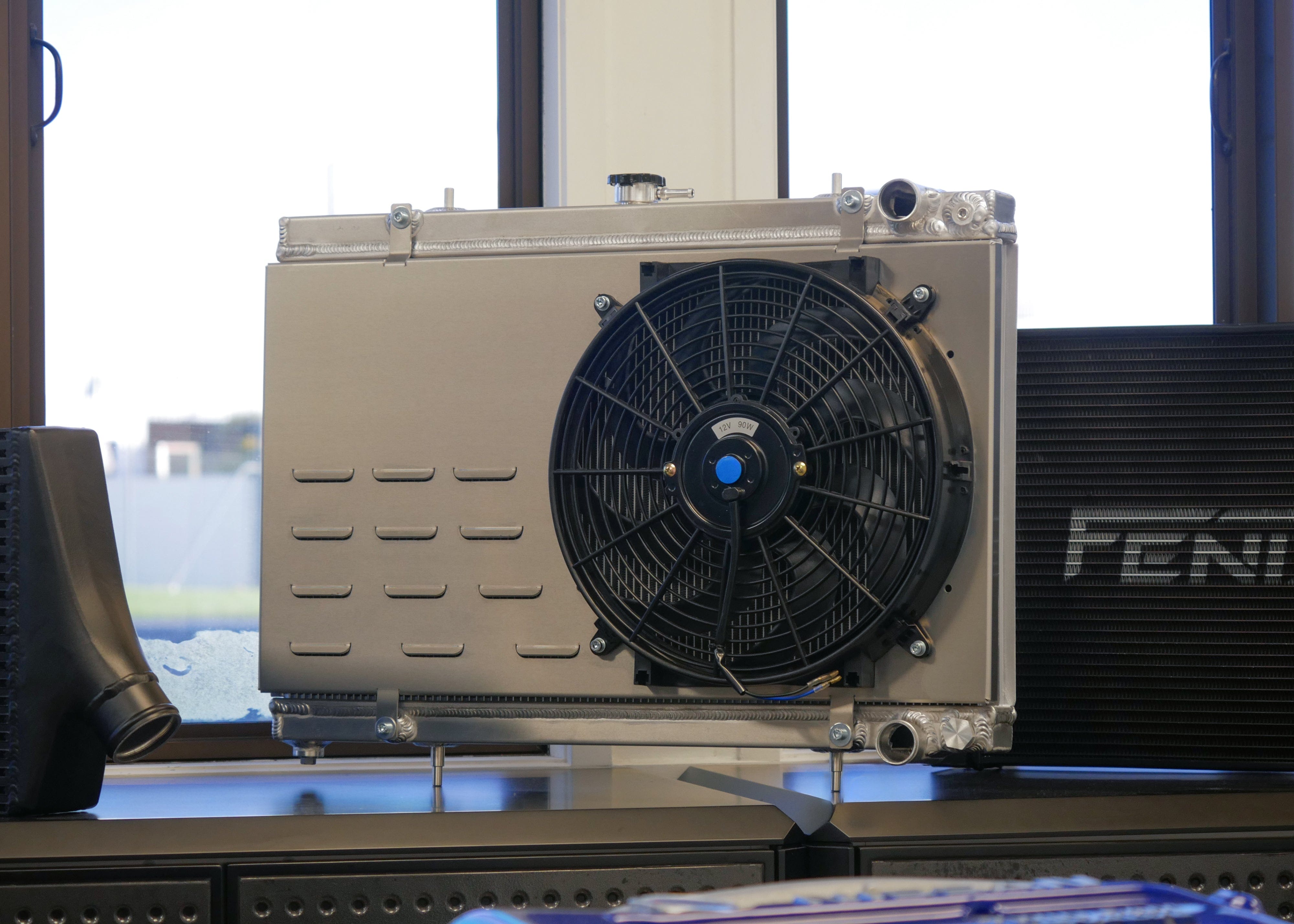 Fenix Cooling Performance Fans & Shrouds Raw / Fenix 90W 14" Nissan Skyline & GTR R32 RB20, RB25 & RB26 Fan Shroud Kit SR