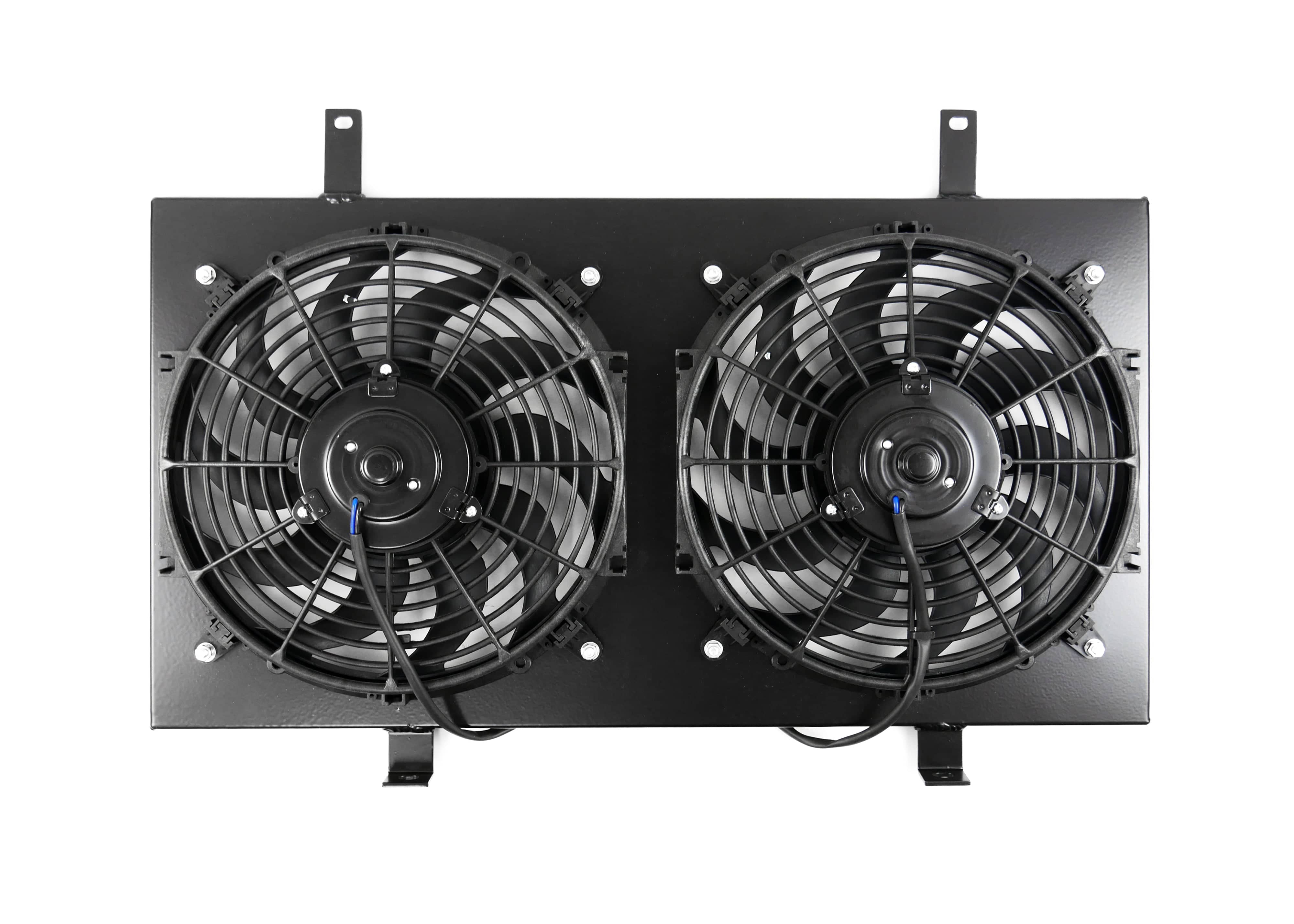 Fenix Cooling Performance Fans & Shrouds Raw / x2 Fenix 12" 120W Nissan Silvia / 200SX S14 & S15 SR20 Fan Shroud Kit SR