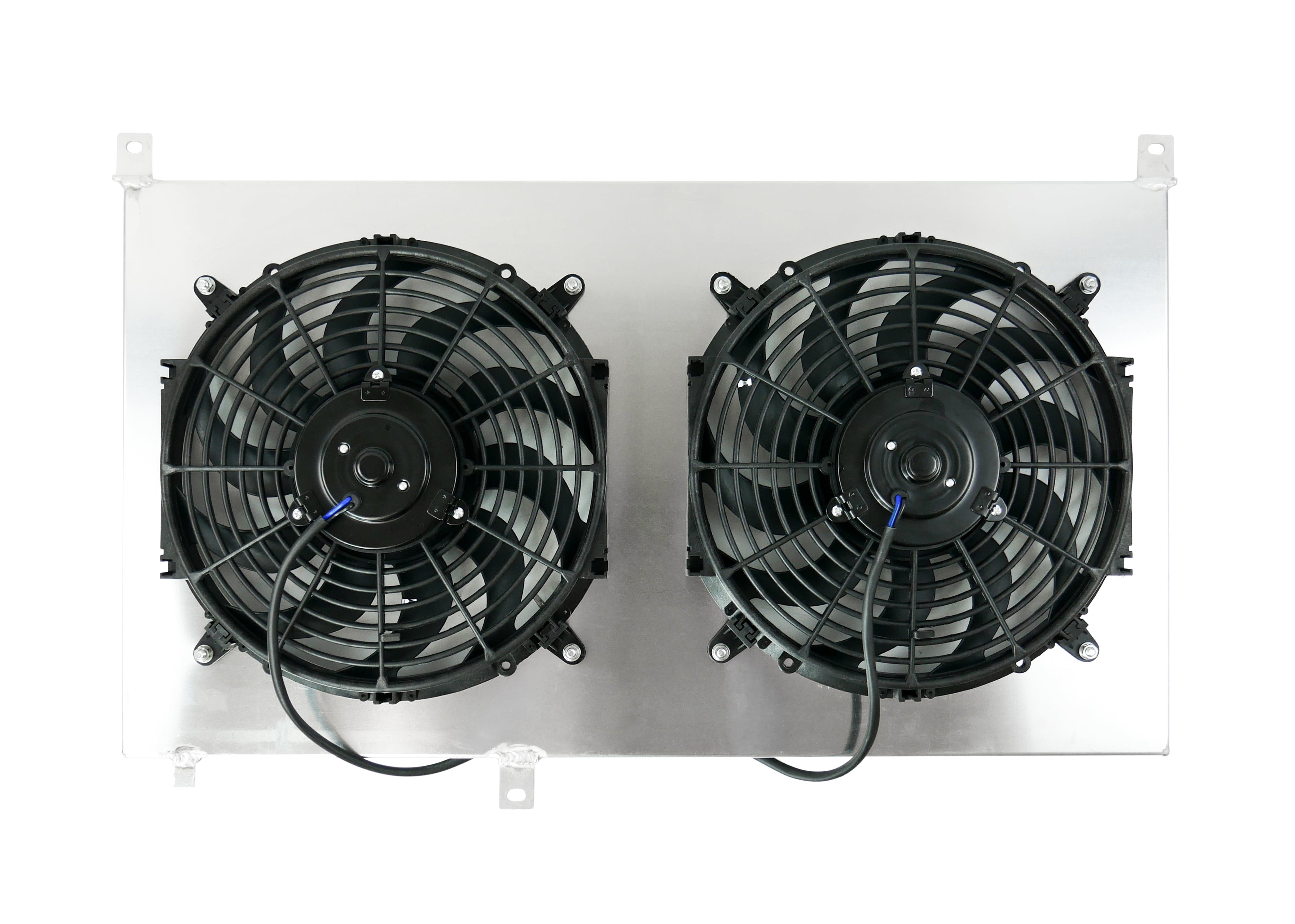 Fenix Cooling Performance Fans & Shrouds Raw / x2 Fenix 120W 14" Toyota Chaser, Cresta & Mark II JZX100 1JZ-GTE Fan Shroud Kit SR