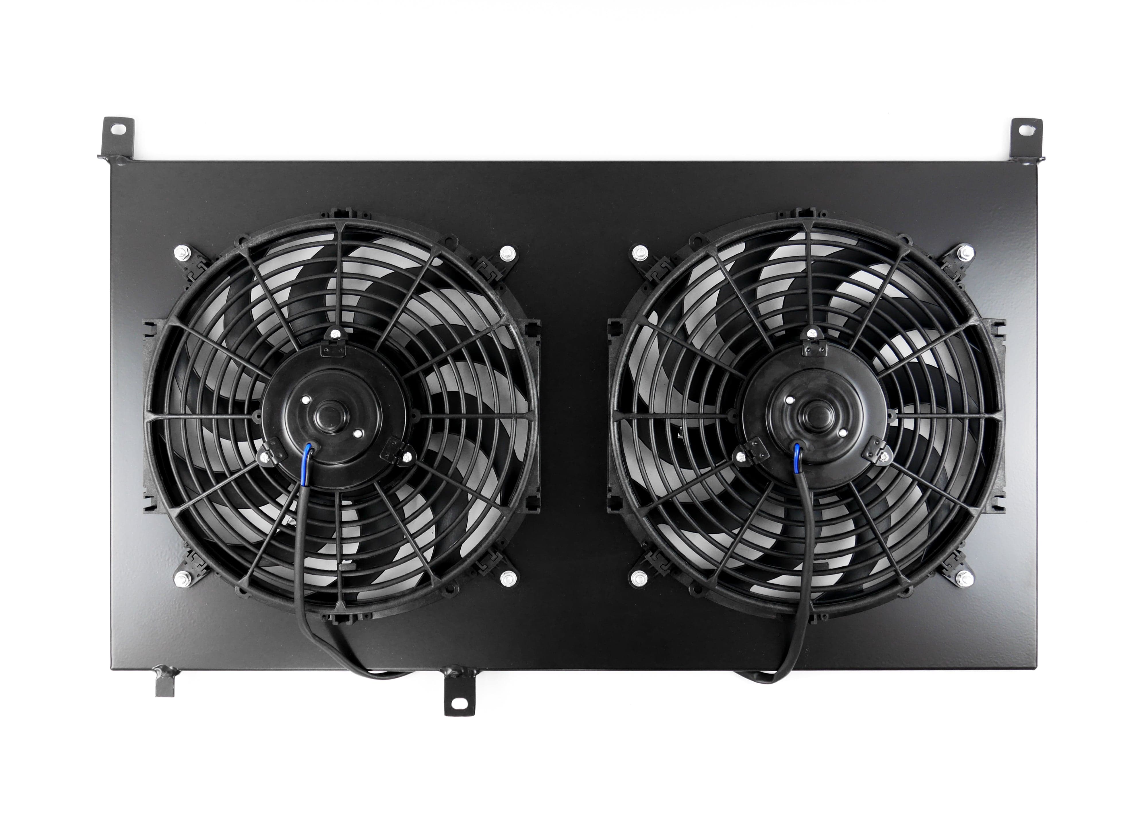 Fenix Cooling Performance Fans & Shrouds Raw / x2 SPAL 1864CFM 14" Toyota Chaser, Cresta & Mark II JZX100 1JZ-GTE Fan Shroud Kit SR