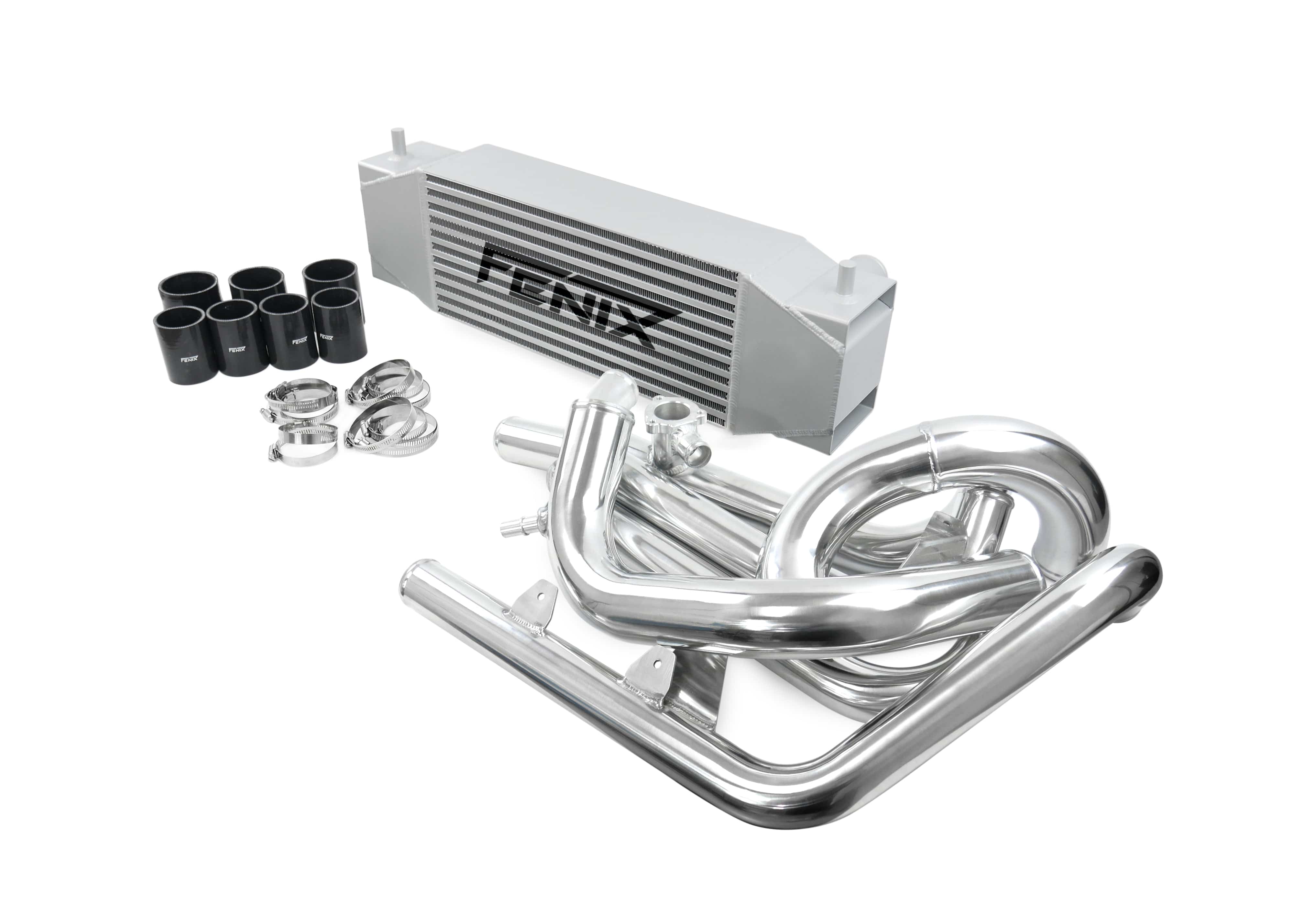 Fenix Cooling Performance Intercooler Black & Black / With Logo / With BOV Ford Ranger Raptor P703 / RA 3.0L Petrol 2022- | Performance Intercooler Kit SR