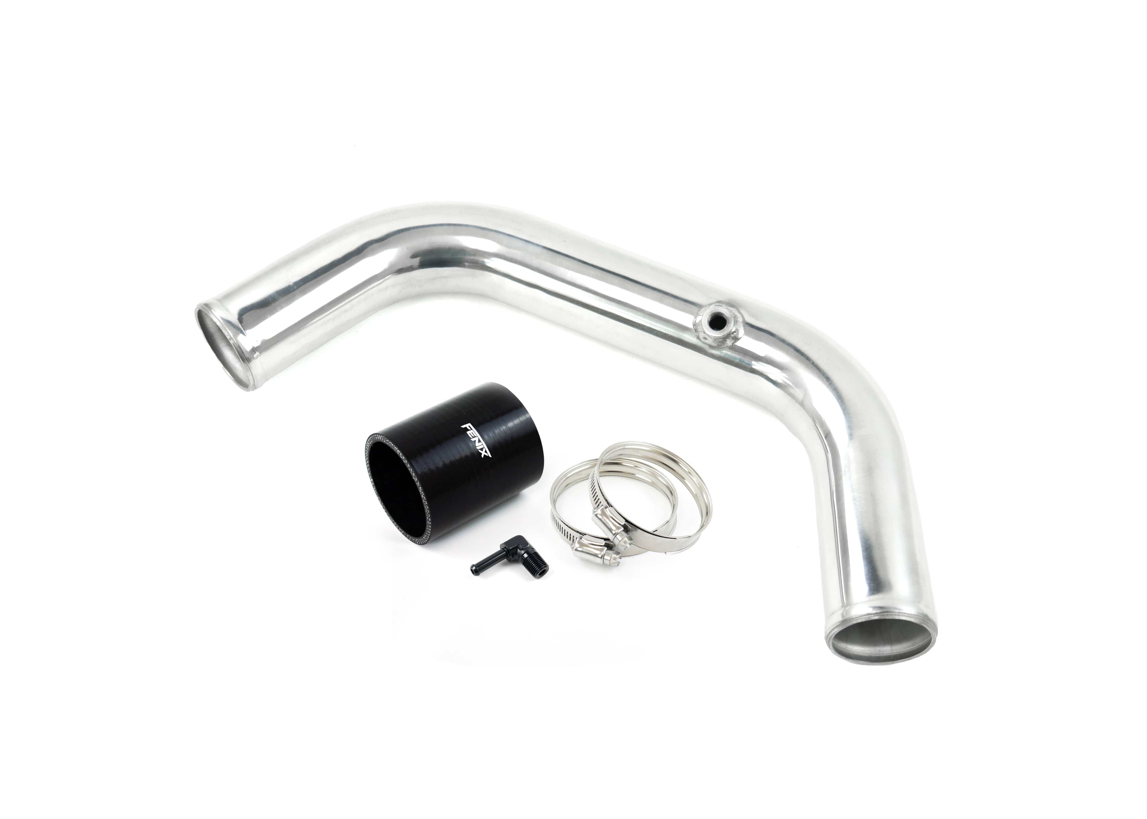 Fenix Cooling Performance Intercooler Polished / With - 1/8" NPT to 6mm 90° Barb / With Nissan Silvia / 200SX S14 & S15 SR20DET - Hot Pipe SR