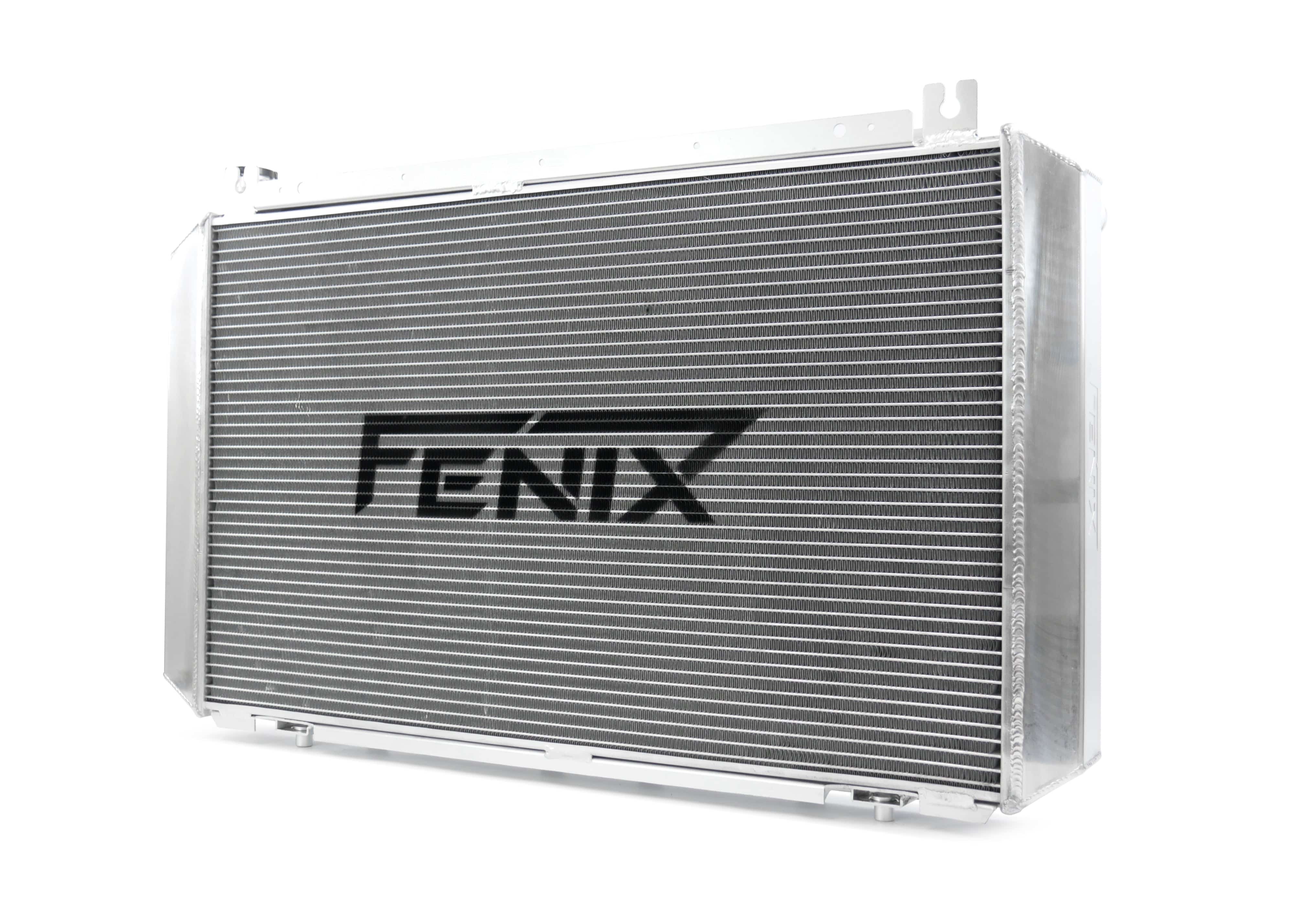 Fenix Cooling Performance Radiator Polished / Without Universal Performance - Top Outlet Pipe Left / Bottom Outlet Pipe Right. SR