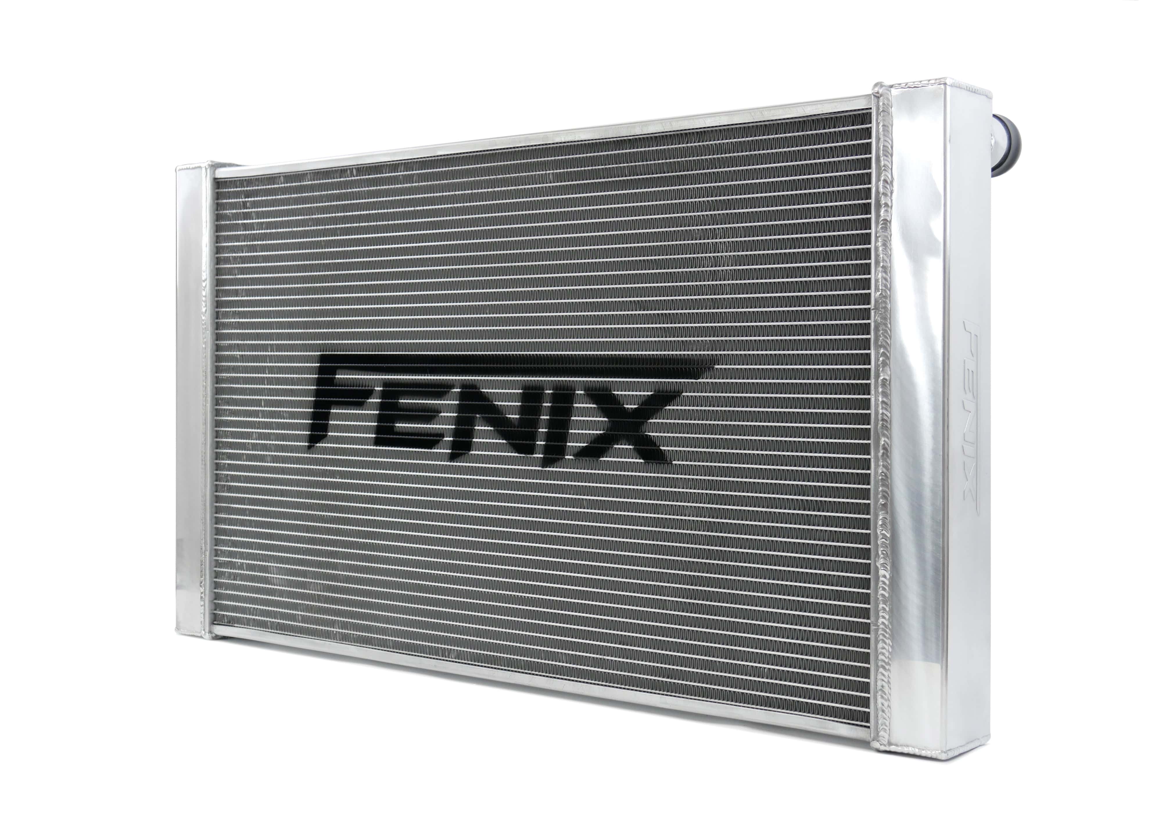 Fenix Cooling Performance Radiator Raw Universal Performance Radiator - Top Outlet Pipe Left / Bottom Outlet Pipe Right. SR