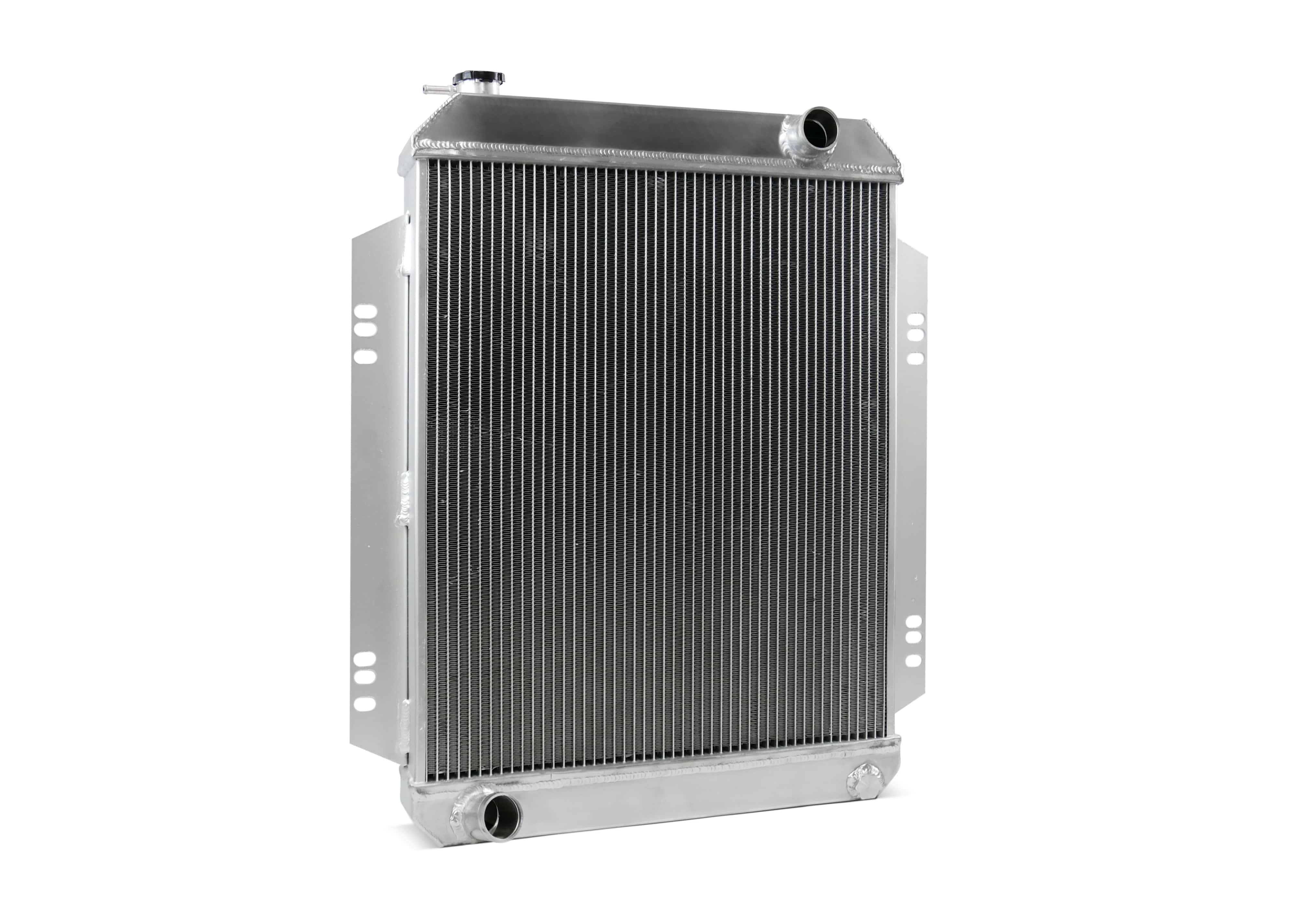 Fenix Cooling Performance Radiator Raw Universal Tall Radiator - Top Outlet Pipe Right / Bottom Outlet Pipe Left. SR