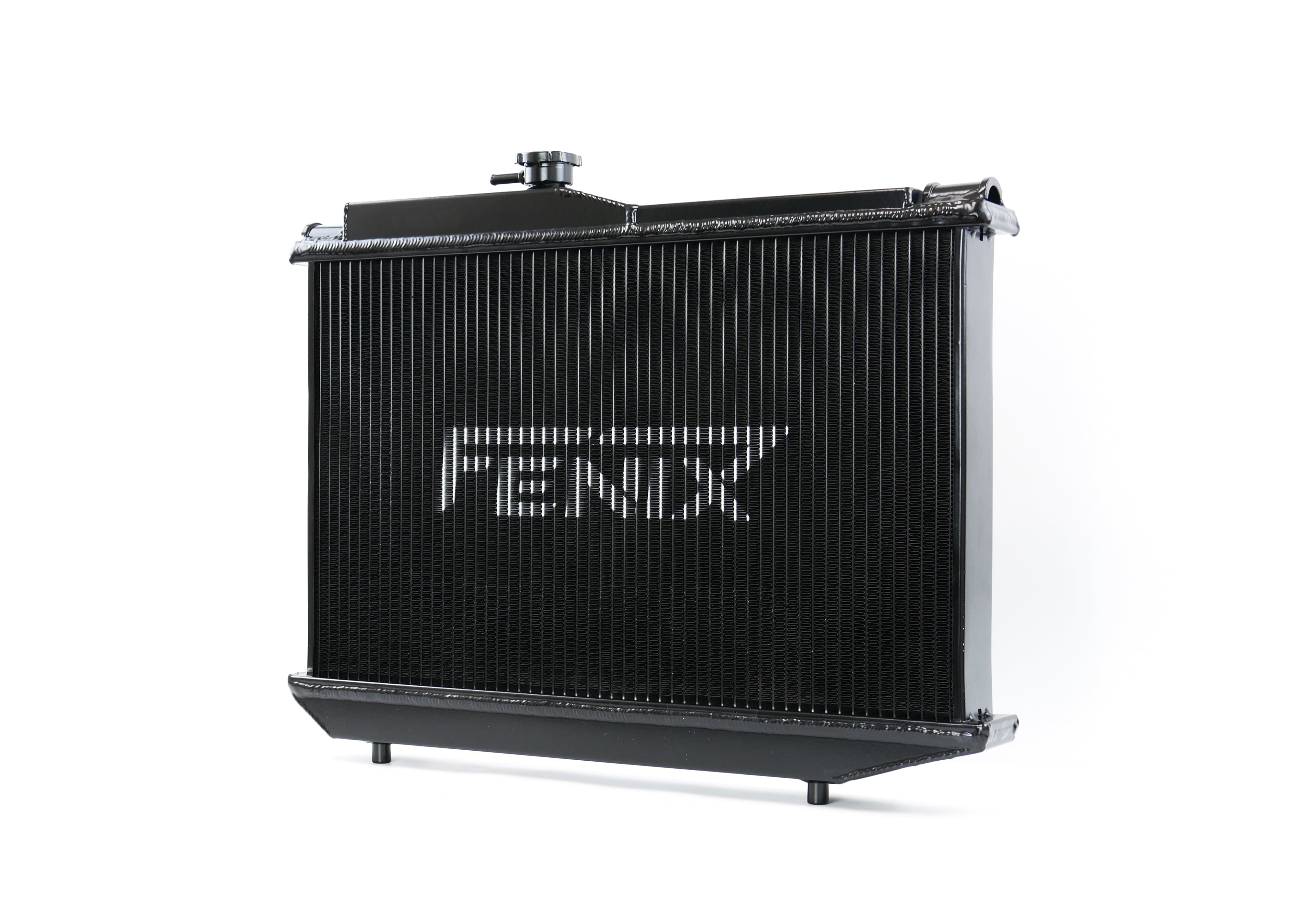 Fenix Cooling Performance Radiator Raw / With x2 Fenix 12" 120W Toyota Corolla Levin / Trueno AE86 4A-GE 1984-1987 | Performance Radiator SR