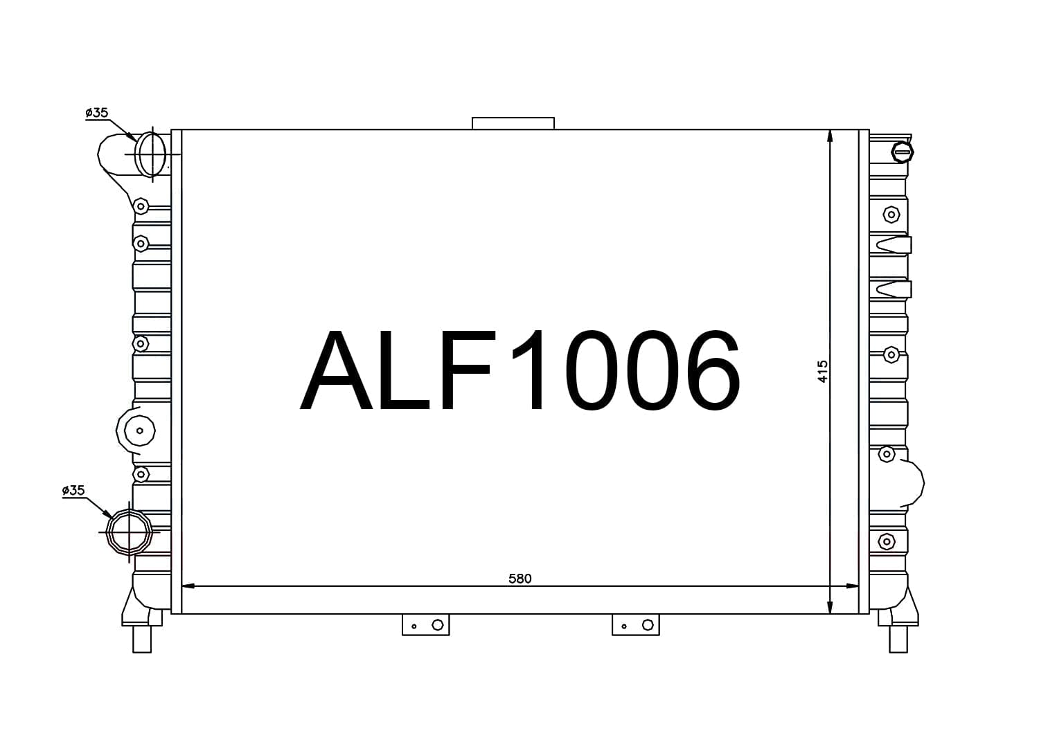 Fenix Cooling Radiator Alfa Romeo 156 1.6L & 1.8L 4cyl Petrol 1997-2006 SR
