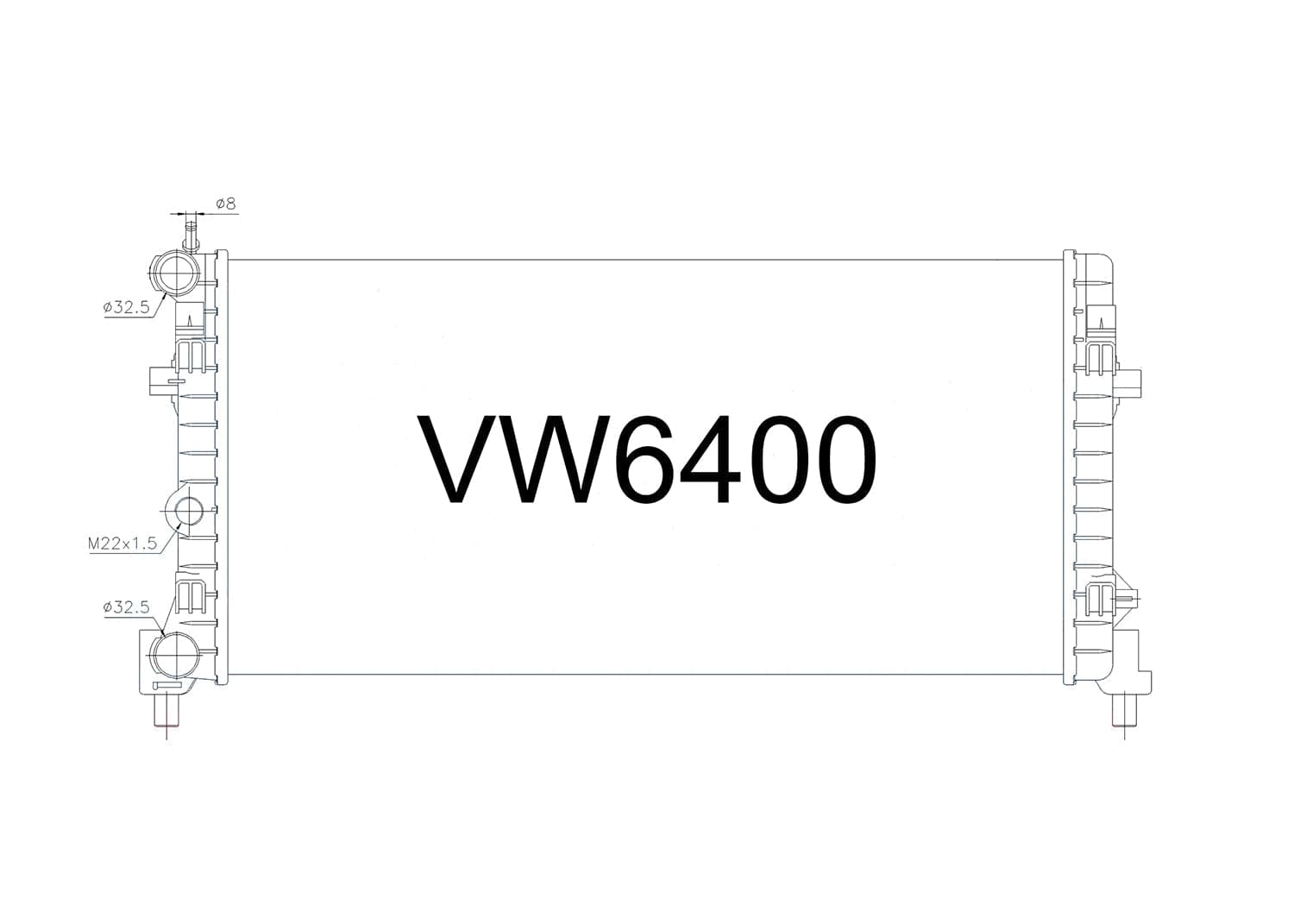 Fenix Cooling Radiator Audi A1 8X 2010-2018 SR
