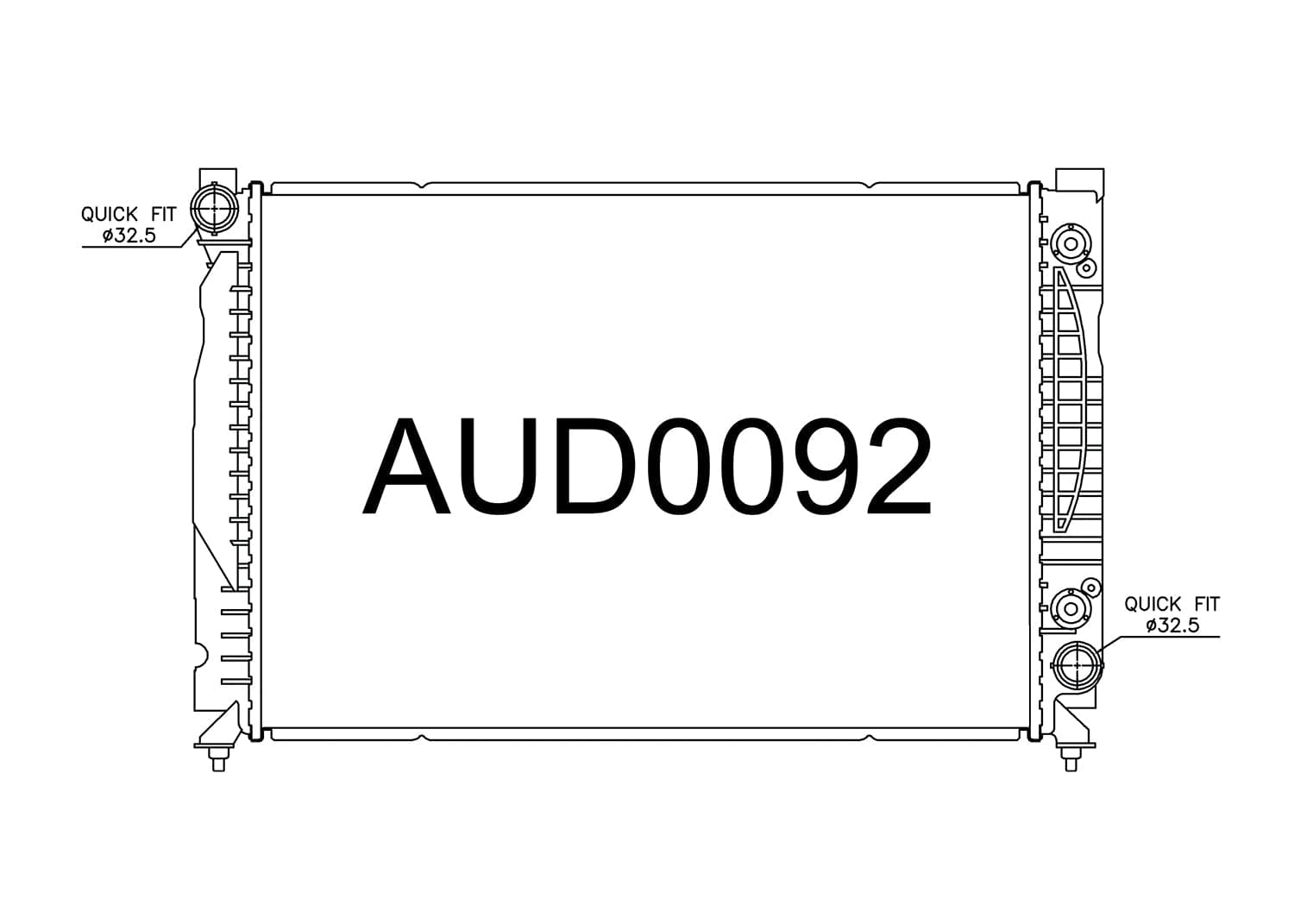 Fenix Cooling Radiator Audi A6 Allroad Quattro 2.7L Turbo 1999-2005 SR