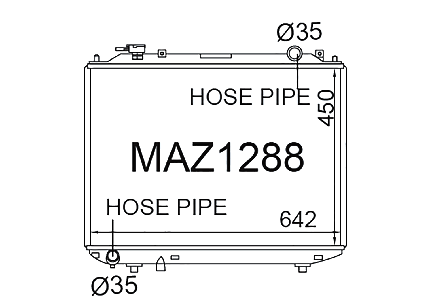 Fenix Cooling Radiator Automatic Ford Courier Petrol / Diesel & Ranger Diesel 1996-2011 SR