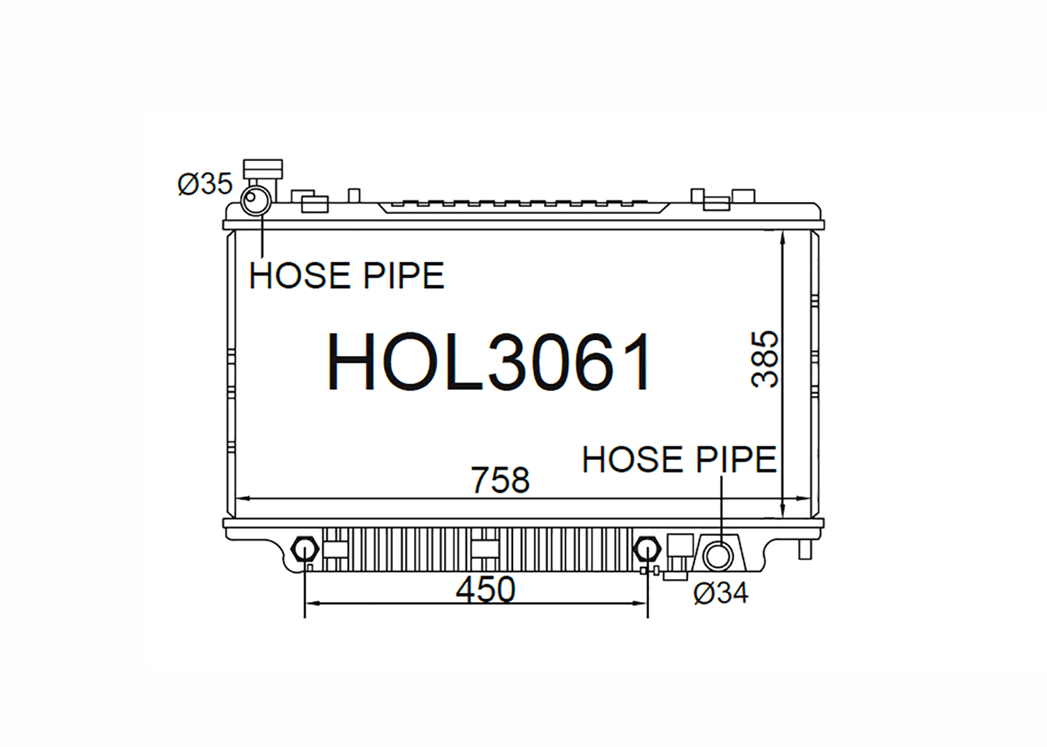 Fenix Cooling Radiator Automatic Holden Commodore / Ute / Crewman VE Series I & Statesman WM 6.0L-6.2L Petrol 2006-2011 SR