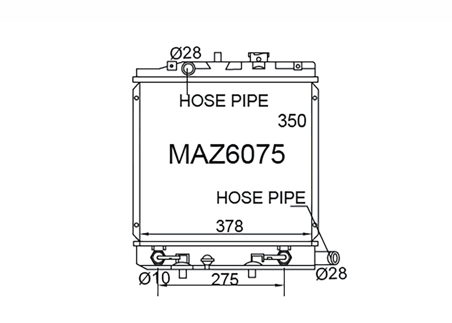 Fenix Cooling Radiator Automatic Mazda 121/ Demio DW 1.3L & 1.5L Petrol 1996-2002 SR