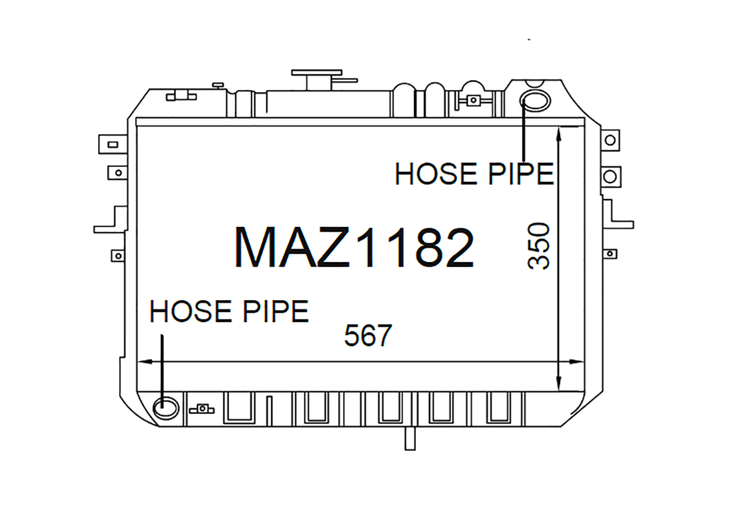 Fenix Cooling Radiator Automatic Mazda Bongo / E-Series 4Cyl 1988-2001 SR