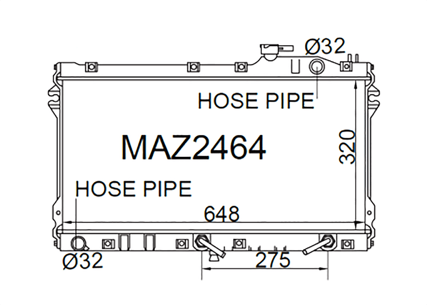 Fenix Cooling Radiator Automatic Mazda MX-5 / Miata NA Petrol 1989-1997 SR