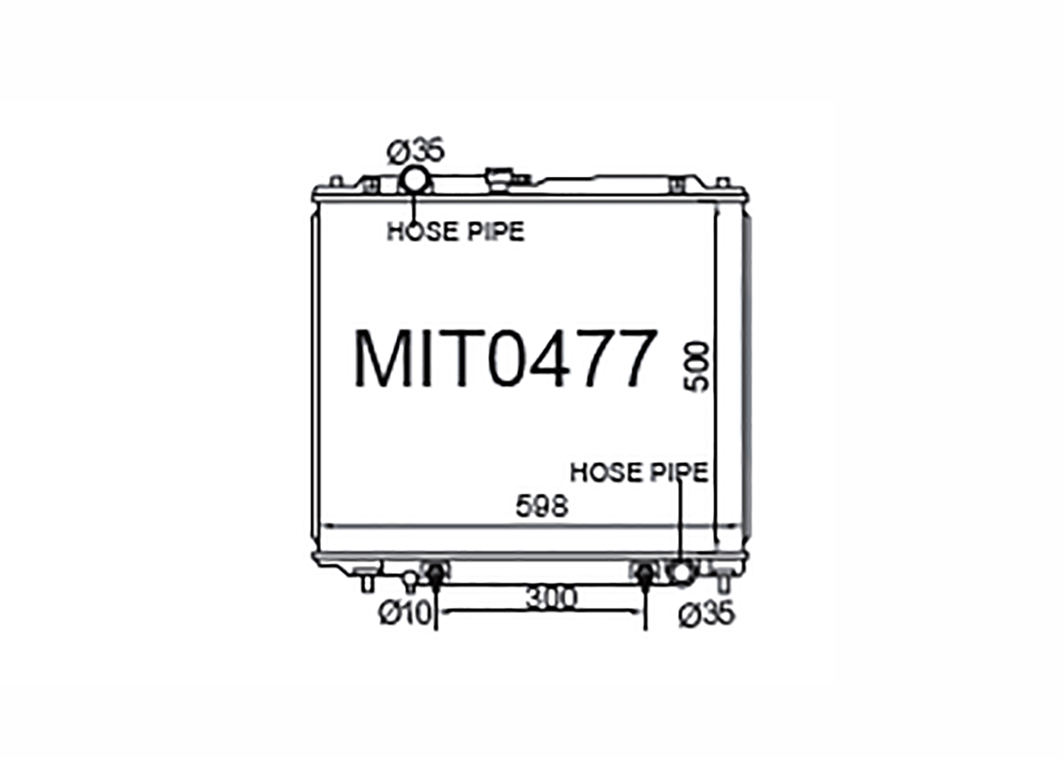Fenix Cooling Radiator Automatic Mitsubishi Pajero NJ 2.8L Diesel 1993-1999 SR