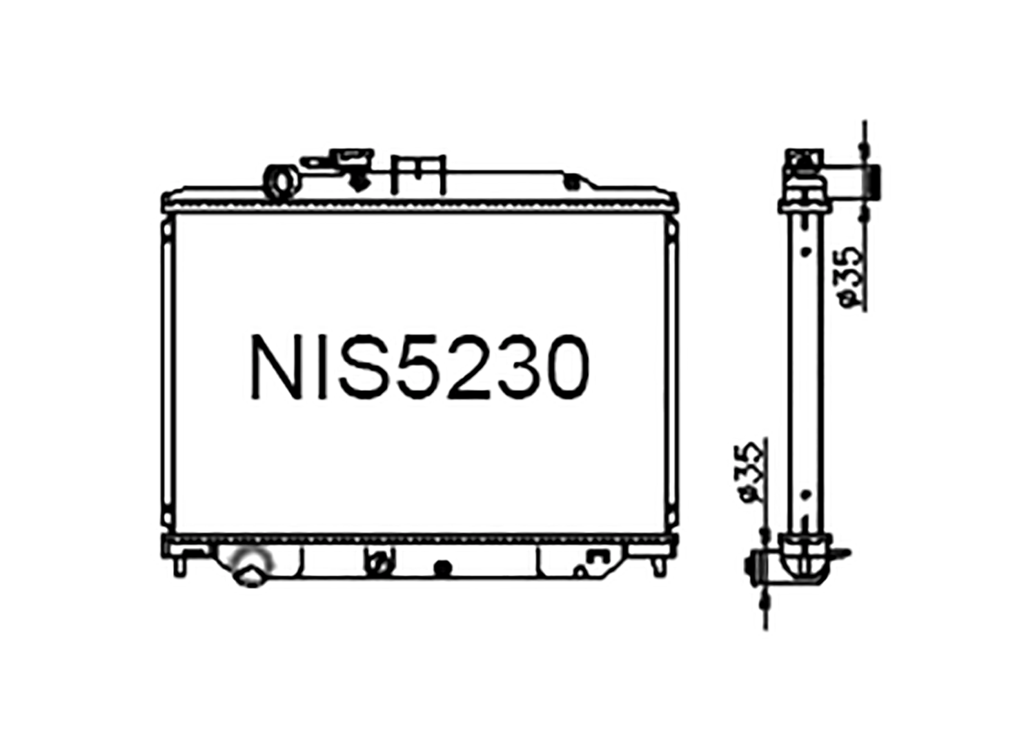 Fenix Cooling Radiator Automatic Nissan Caravan / Urvan E25 & E26 2.0L & 2.5L Petrol 2001- SR