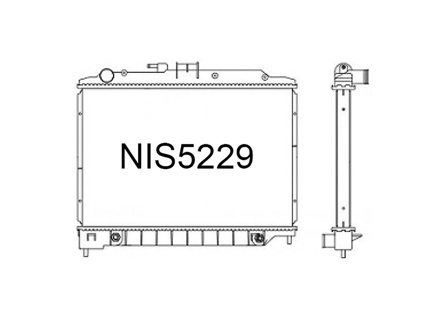 Fenix Cooling Radiator Automatic Nissan Caravan / Urvan E26 2.5L Diesel 2012- SR