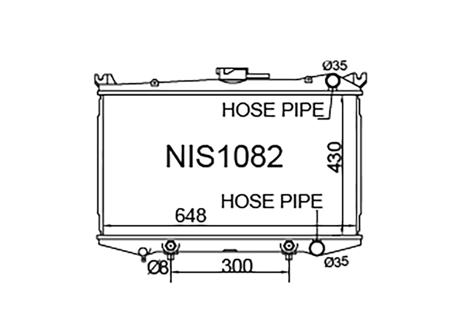 Fenix Cooling Radiator Automatic Nissan Terrano / Pathfinder WD21, Navara D21 & Mistral R20 Petrol 1985-1997 SR