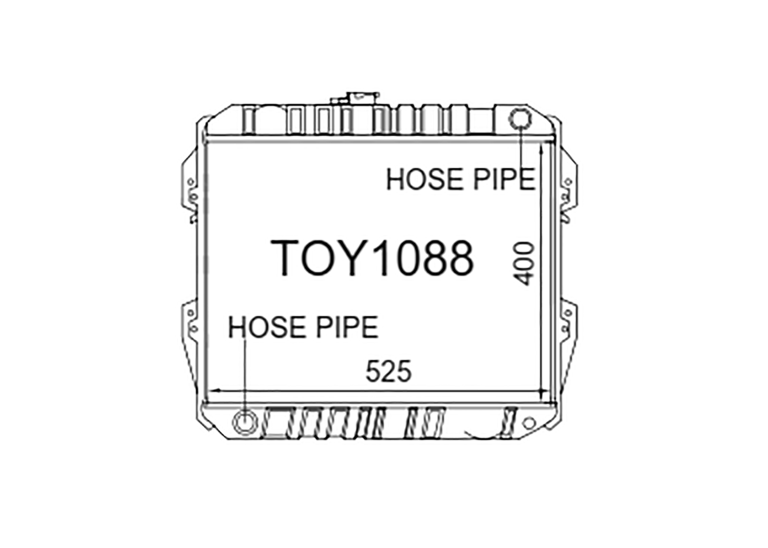 Fenix Cooling Radiator Automatic Toyota Hilux RN85 / YN85 2.2L & 2.4L Petrol 1988-1997 SR