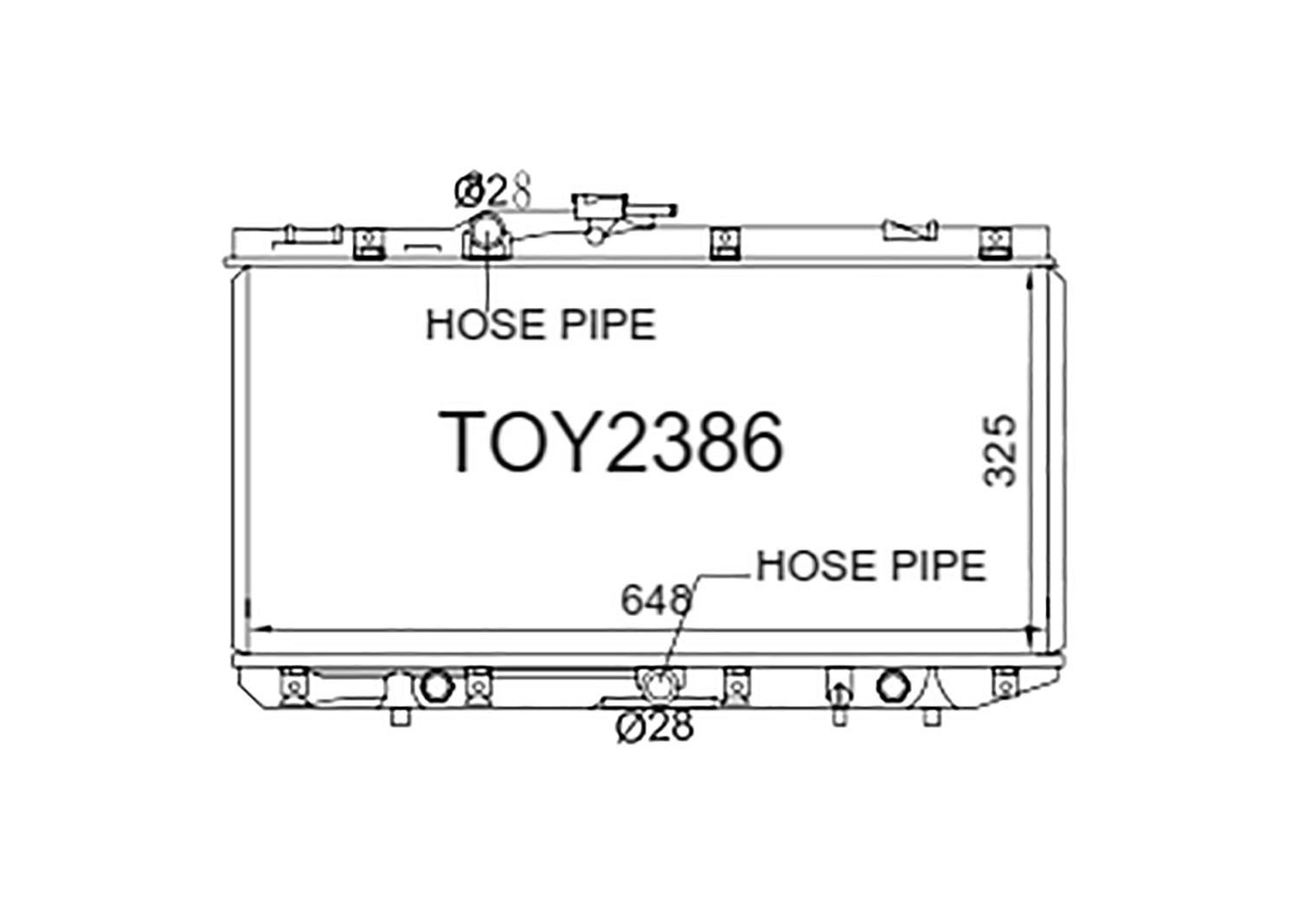Fenix Cooling Radiator Automatic Toyota Starlet EP82 / EP90 / EP91 / EP92 1.3L Petrol 1989-1999 SR