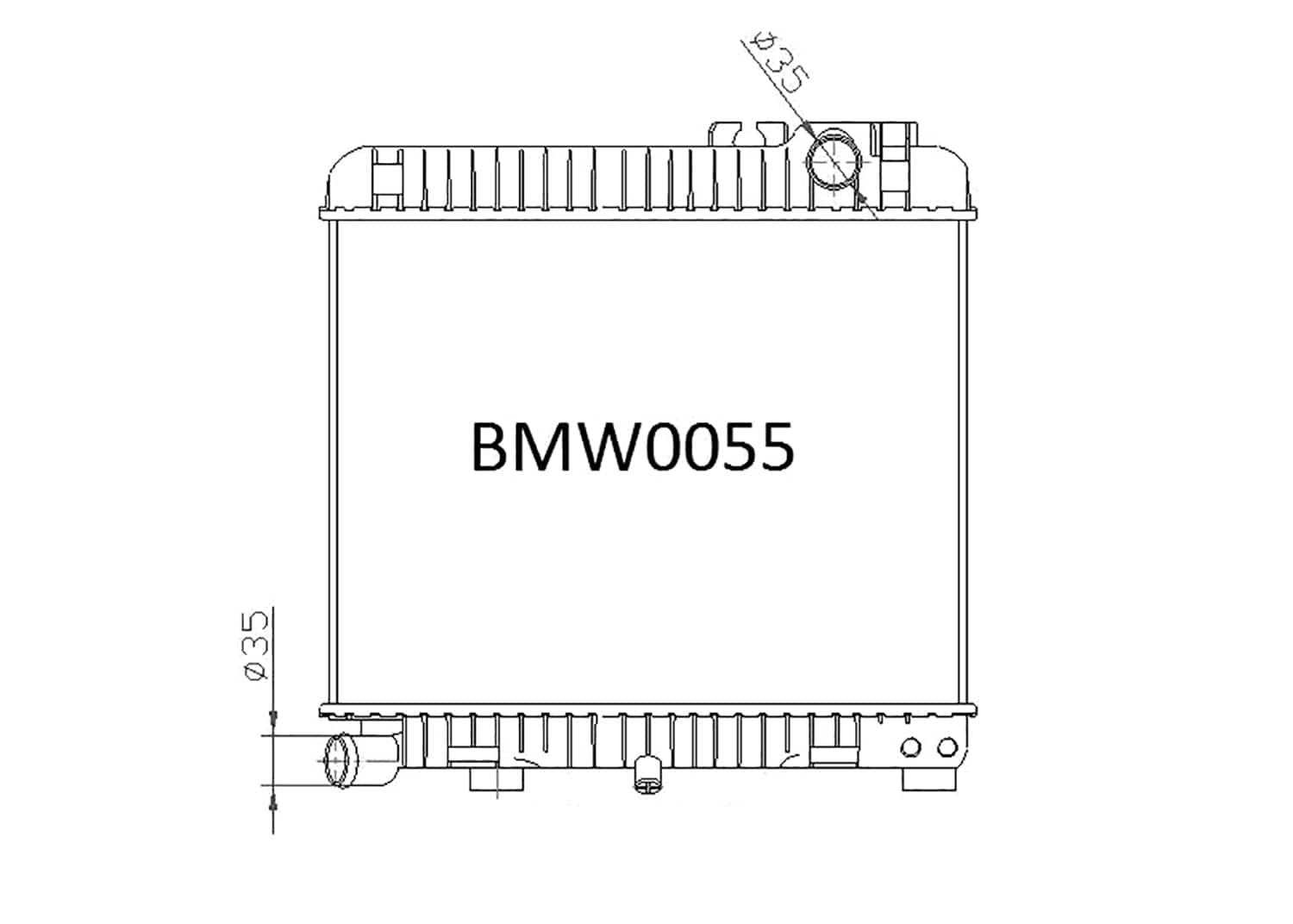Fenix Cooling Radiator BMW 5 Series E28 SR