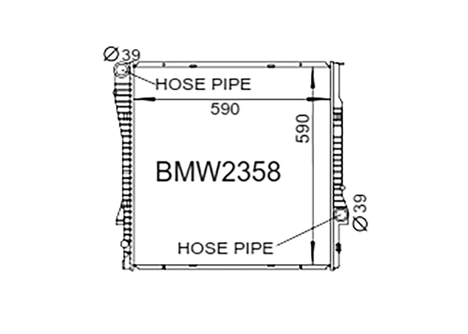 Fenix Cooling Radiator BMW X5 E53 V8 Petrol & 3.0L Diesel 2000-2006 SR