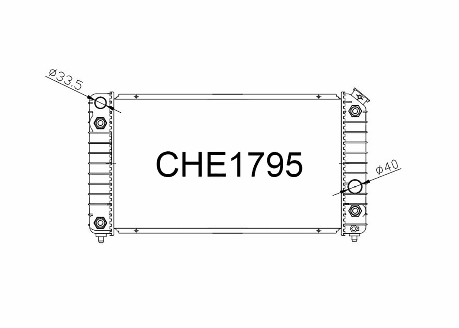 Fenix Cooling Radiator Chevrolet Blazer / Suburban 4.3L Petrol 1995-2005 SR