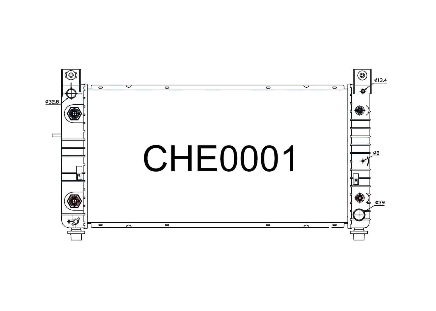 Fenix Cooling Radiator Chevrolet Silverado 5.3L & 6.0L V8 Petrol 1999-2007 SR
