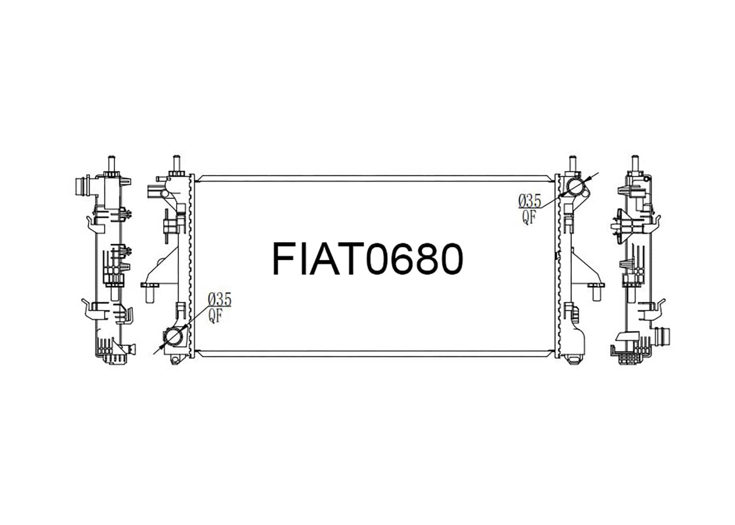 Fenix Cooling Radiator Fiat Ducato 2.2L & 2.3L Diesel 2006- SR