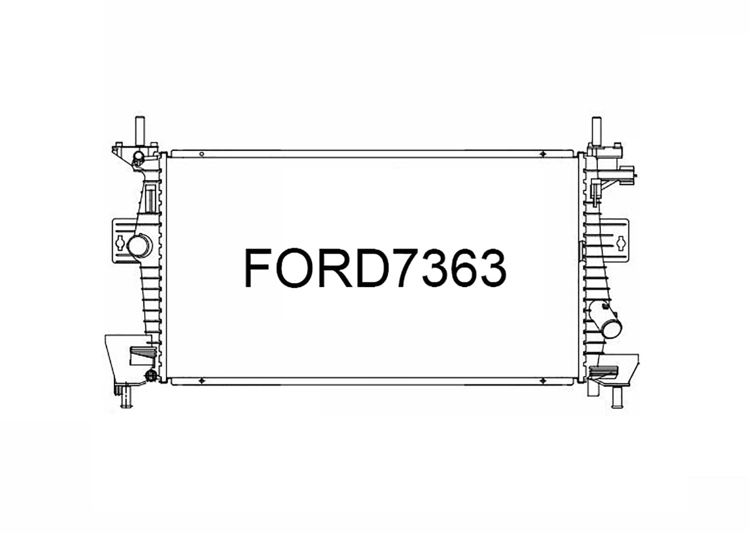 Fenix Cooling Radiator Ford Focus II Petrol & Diesel / Focus III 1.6L & Focus Electric 2008-2018 SR