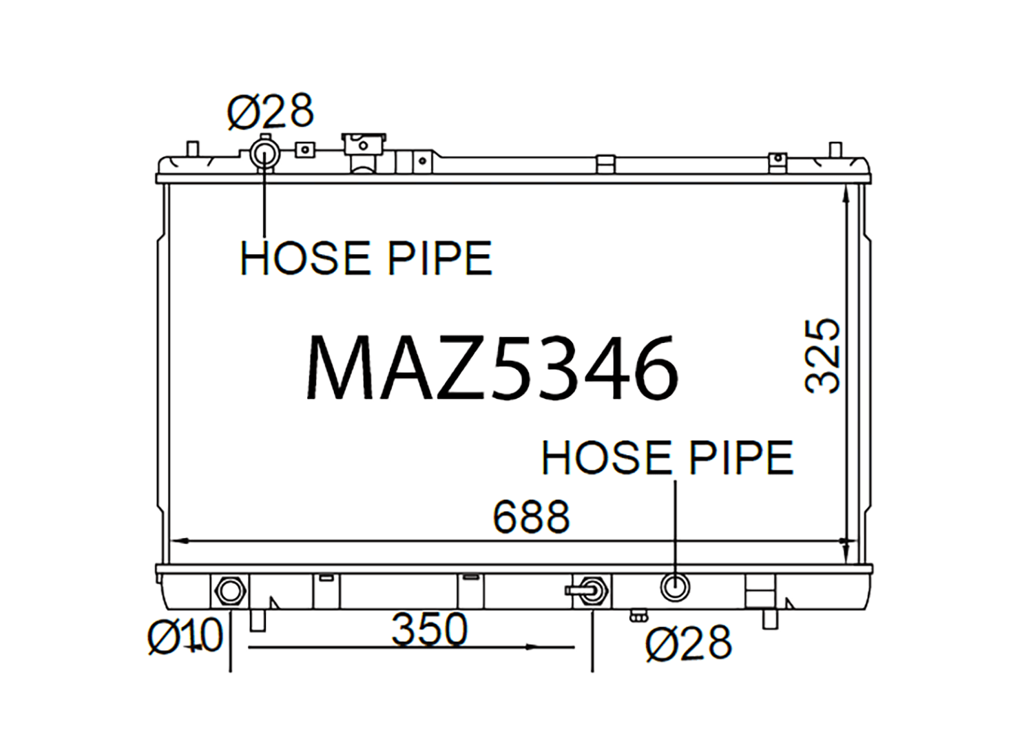 Fenix Cooling Radiator Ford Laser KN / KQ 1.8L & 2.0L Petrol 1998-2002 SR