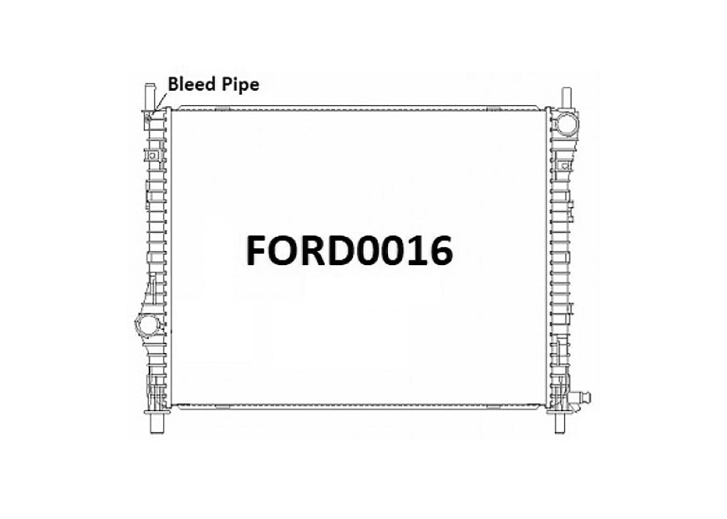 Fenix Cooling Radiator Ford Mustang GT S550 5.0L V8 Petrol 2015- SR