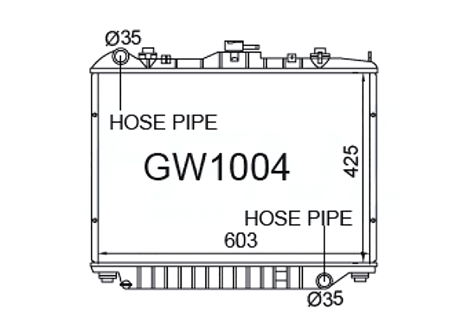 Fenix Cooling Radiator Great Wall V240 2.4L Petrol 2009-2014 SR