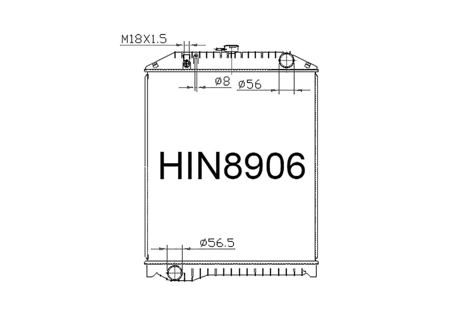Fenix Cooling Radiator Hino Ranger KK-HR1J 2003-2009 SR