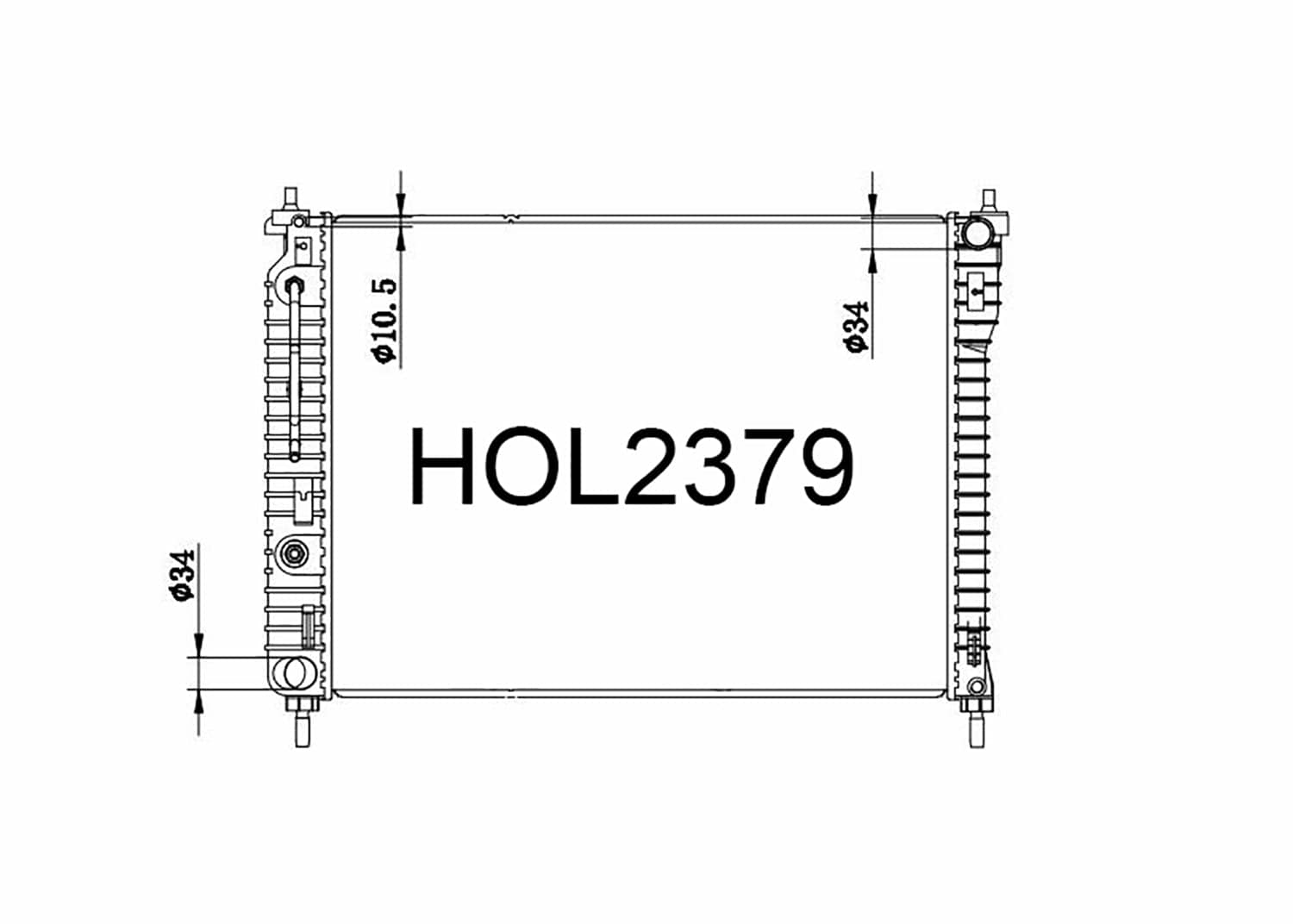 Fenix Cooling Radiator Holden Captiva CG 2.4L / 3.2L Petrol 2006-2011 SR