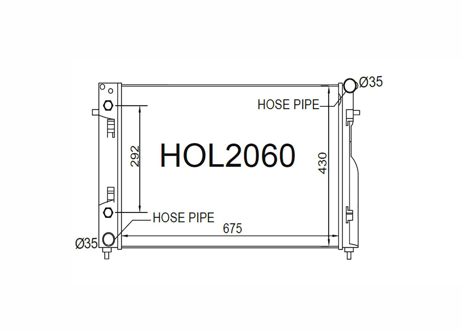 Fenix Cooling Radiator Holden Commodore / Monaro / Adventra / Ute & Crewman VY & Statesman WK 5.7L Petrol 2002-2004 SR