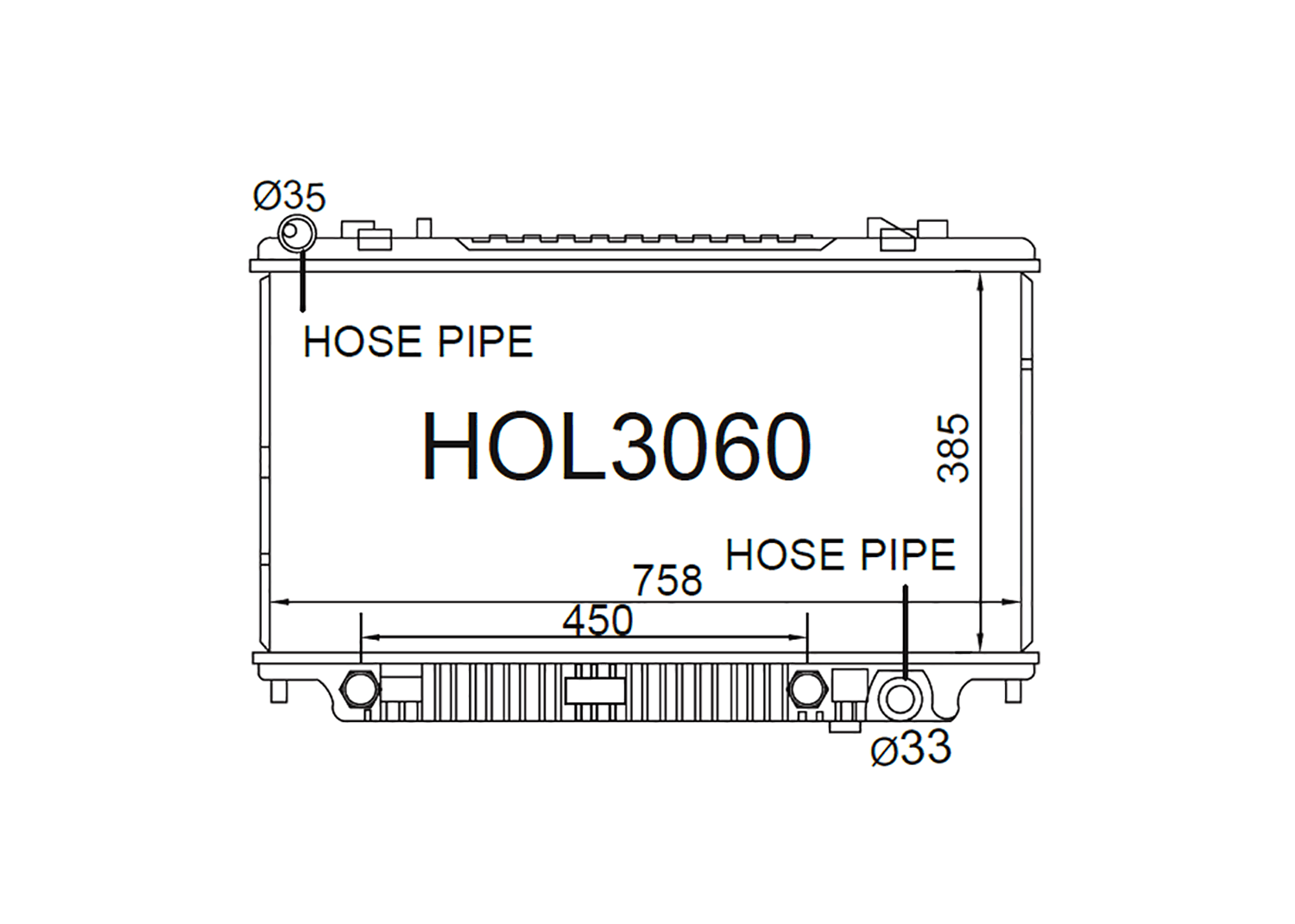 Fenix Cooling Radiator Holden Commodore / Ute / Crewman VE Series I & Statesman WM 3.6L Petrol 2006-2010 SR