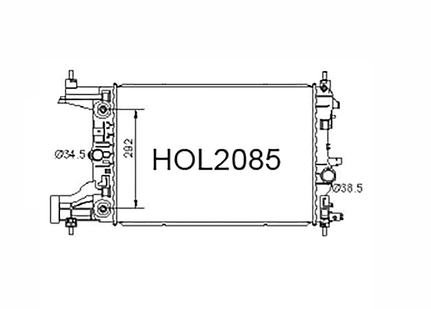 Fenix Cooling Radiator Holden Cruze JG 1.8L Petrol 2009-2011 SR